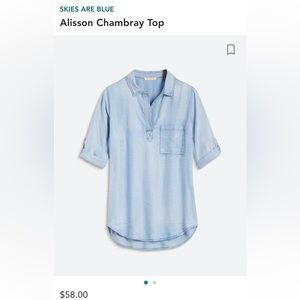 Skies are blue top